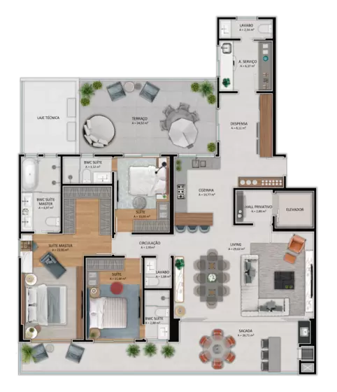 planta Apartamento 101