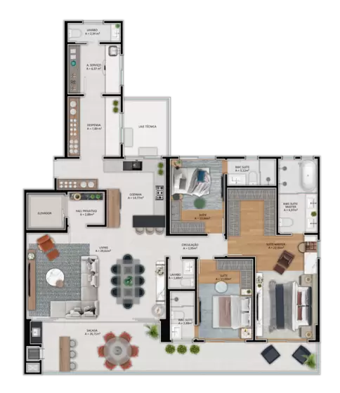 planta Apartamento 102