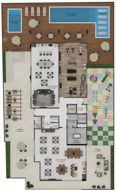 planta Pavimento Lazer