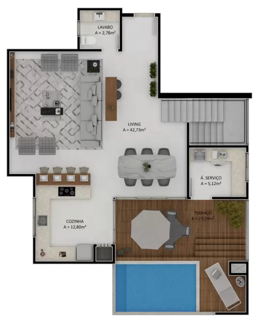 planta Apartamento Duplex Final 1 - Superior
