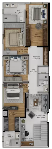 planta Apartamento Duplex Final 2 - Inferior