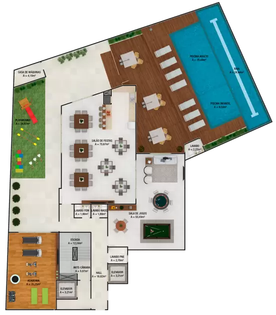 planta Pavimento Lazer